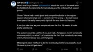 Chase Elliott shared his thoughts on NASCAR's championship format. Source: X/Jeff Gluck